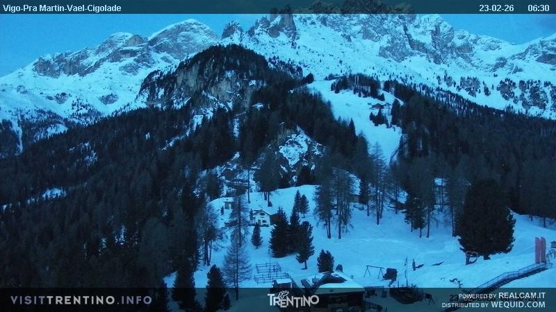 Archiv Foto Webcam Bergstation des Sesselliftes Pian Pecei-Pra Martin