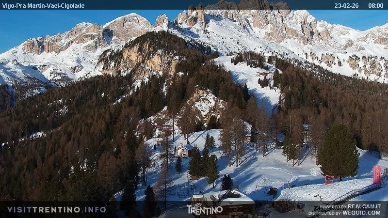 Archiv Foto Webcam Bergstation des Sesselliftes Pian Pecei-Pra Martin