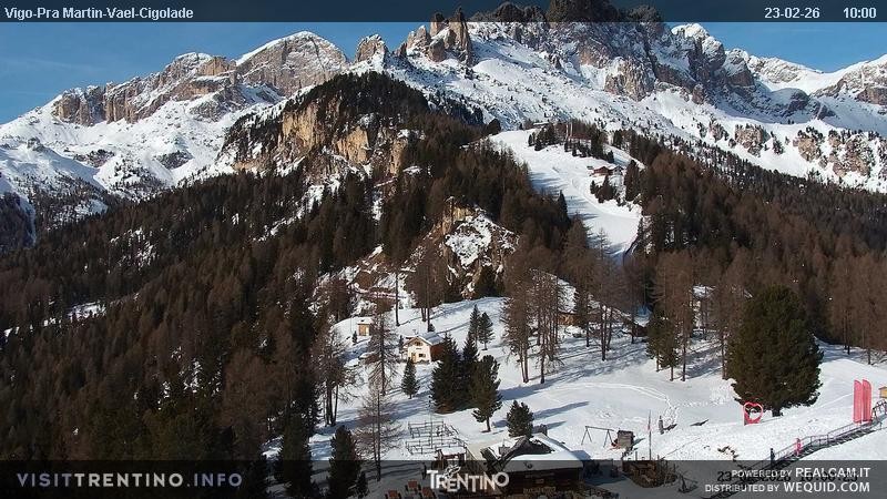 Archiv Foto Webcam Bergstation des Sesselliftes Pian Pecei-Pra Martin