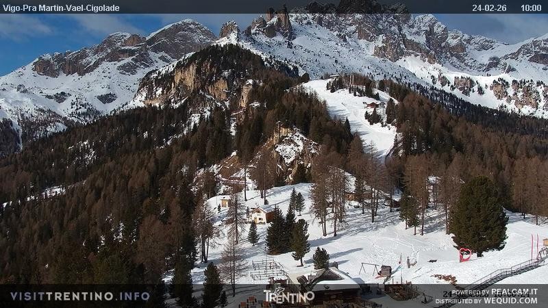 Archived image Webcam Top station of the Pian Pecei-Pra Martin chair lift