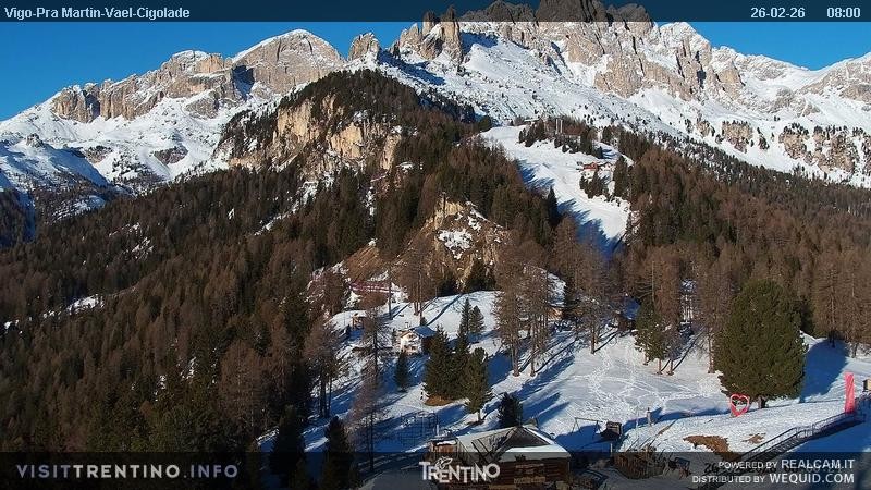 Archiv Foto Webcam Bergstation des Sesselliftes Pian Pecei-Pra Martin