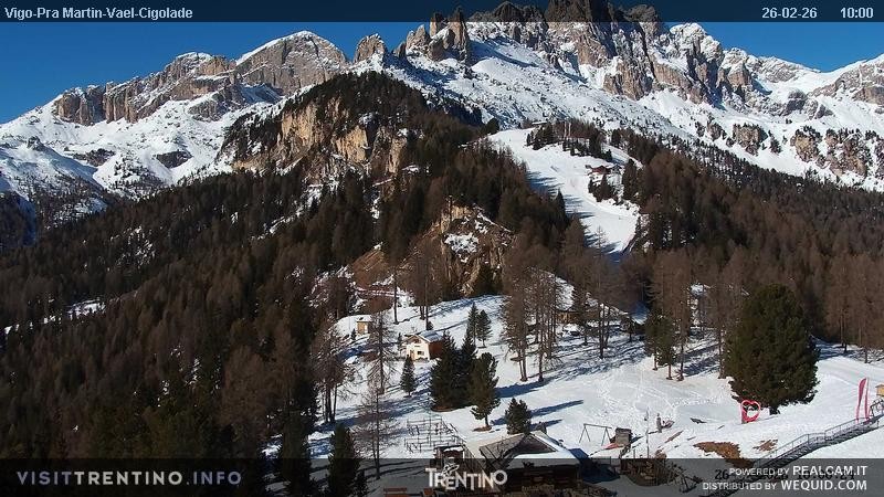 Archiv Foto Webcam Bergstation des Sesselliftes Pian Pecei-Pra Martin