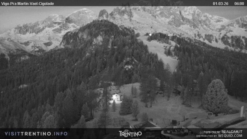 Archiv Foto Webcam Bergstation des Sesselliftes Pian Pecei-Pra Martin