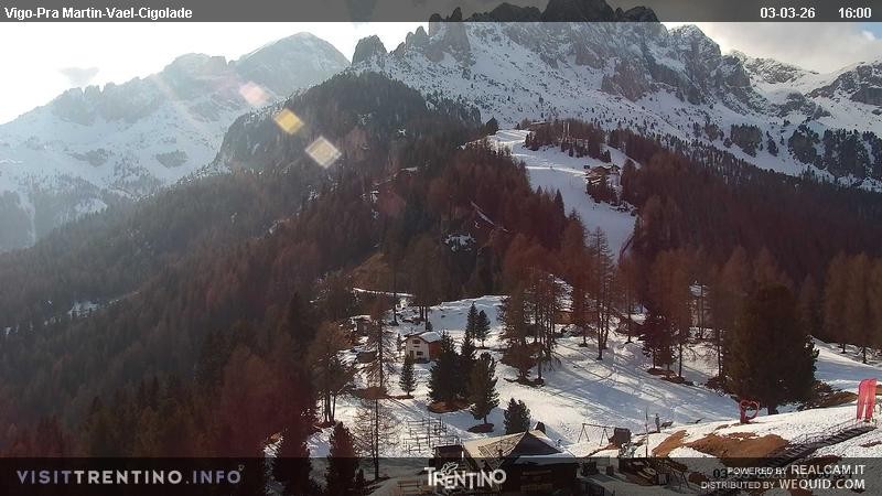 Archiv Foto Webcam Bergstation des Sesselliftes Pian Pecei-Pra Martin