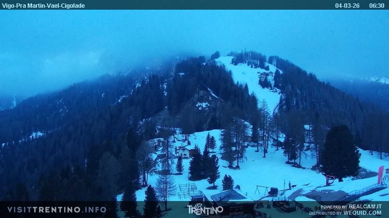 Archived image Webcam Top station of the Pian Pecei-Pra Martin chair lift