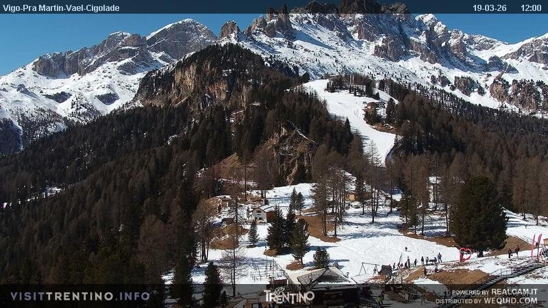 Archiv Foto Webcam Bergstation des Sesselliftes Pian Pecei-Pra Martin