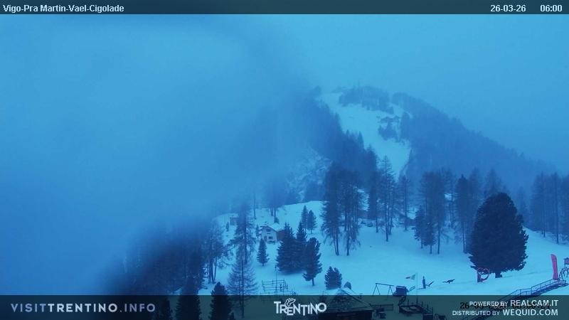 Archived image Webcam Top station of the Pian Pecei-Pra Martin chair lift