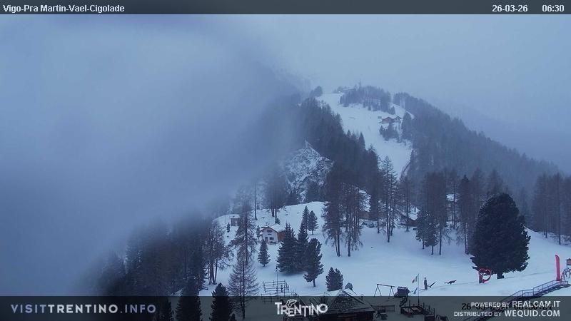 Archived image Webcam Top station of the Pian Pecei-Pra Martin chair lift