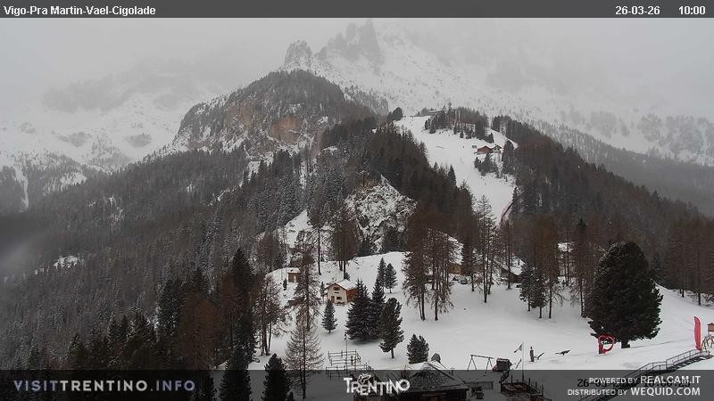 Archived image Webcam Top station of the Pian Pecei-Pra Martin chair lift