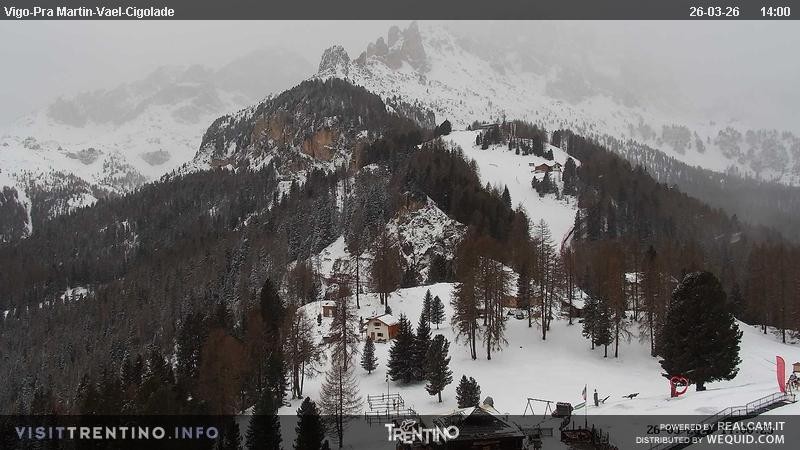 Archived image Webcam Top station of the Pian Pecei-Pra Martin chair lift