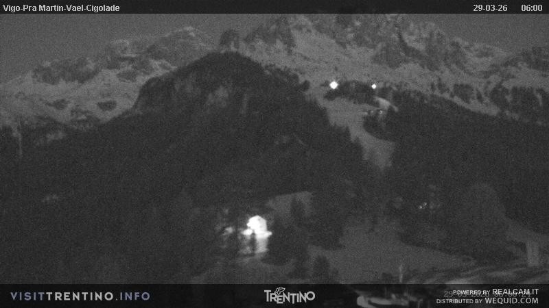 Archiv Foto Webcam Bergstation des Sesselliftes Pian Pecei-Pra Martin