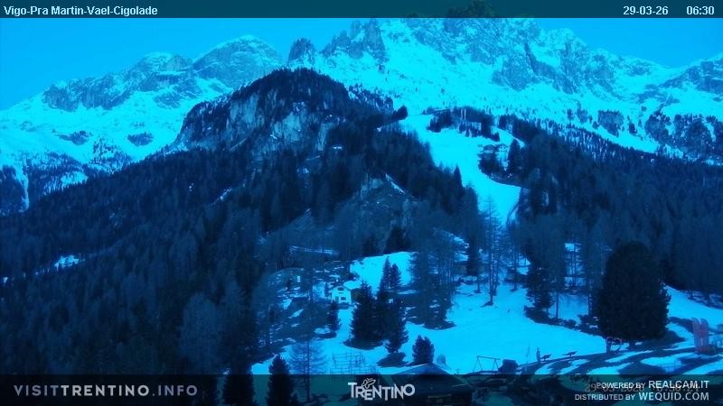 Archiv Foto Webcam Bergstation des Sesselliftes Pian Pecei-Pra Martin