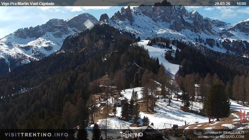 Archiv Foto Webcam Bergstation des Sesselliftes Pian Pecei-Pra Martin