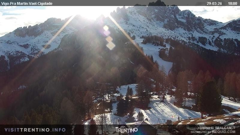 Archiv Foto Webcam Bergstation des Sesselliftes Pian Pecei-Pra Martin