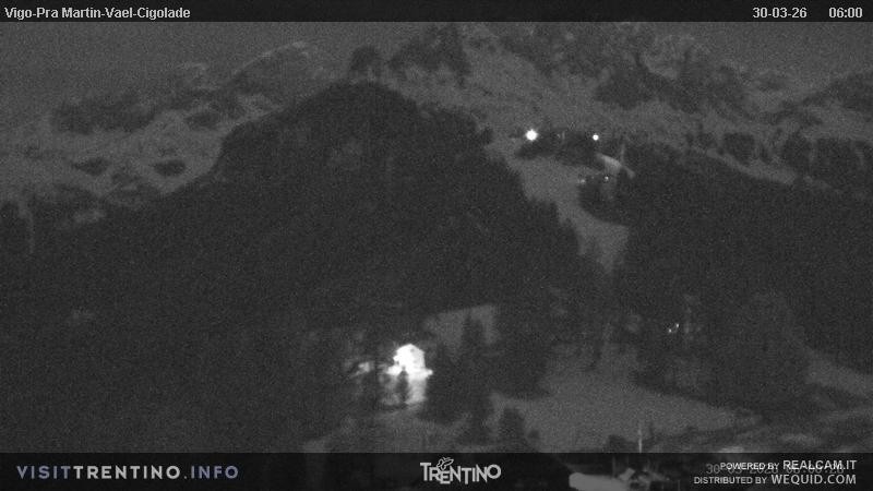 Archiv Foto Webcam Bergstation des Sesselliftes Pian Pecei-Pra Martin