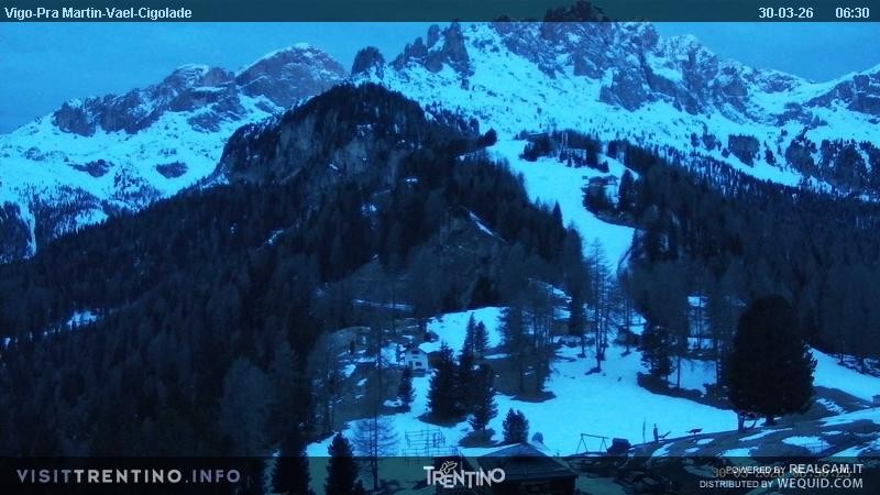 Archiv Foto Webcam Bergstation des Sesselliftes Pian Pecei-Pra Martin