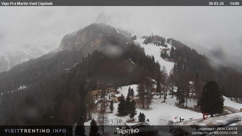 Archiv Foto Webcam Bergstation des Sesselliftes Pian Pecei-Pra Martin