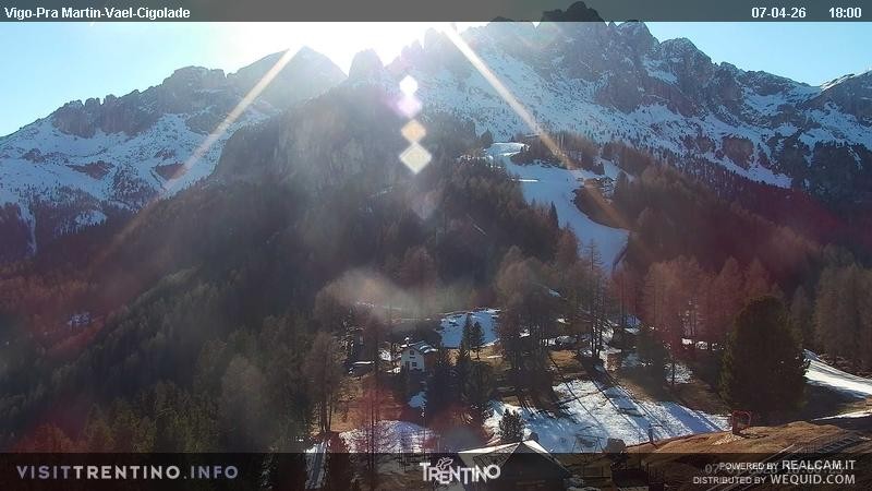 Archiv Foto Webcam Bergstation des Sesselliftes Pian Pecei-Pra Martin