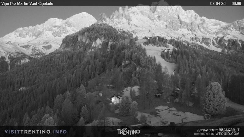 Archiv Foto Webcam Bergstation des Sesselliftes Pian Pecei-Pra Martin