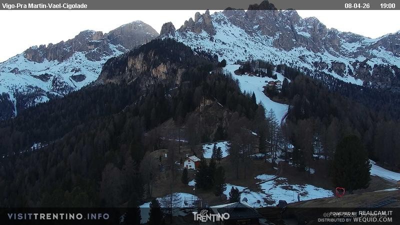 Archiv Foto Webcam Bergstation des Sesselliftes Pian Pecei-Pra Martin