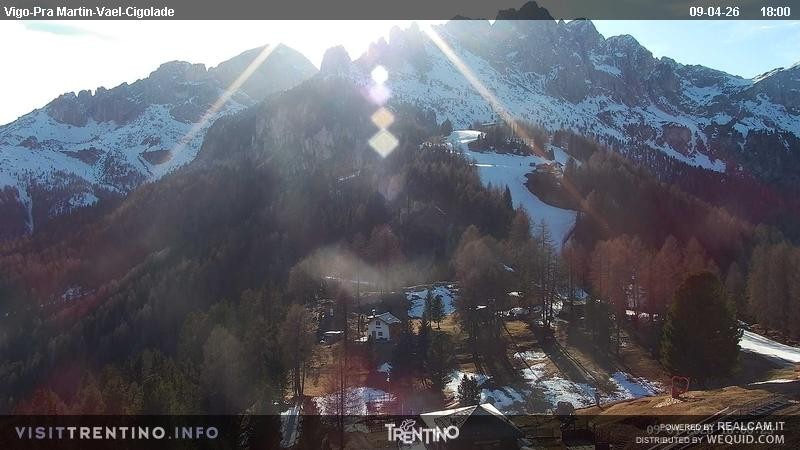 Archived image Webcam Top station of the Pian Pecei-Pra Martin chair lift