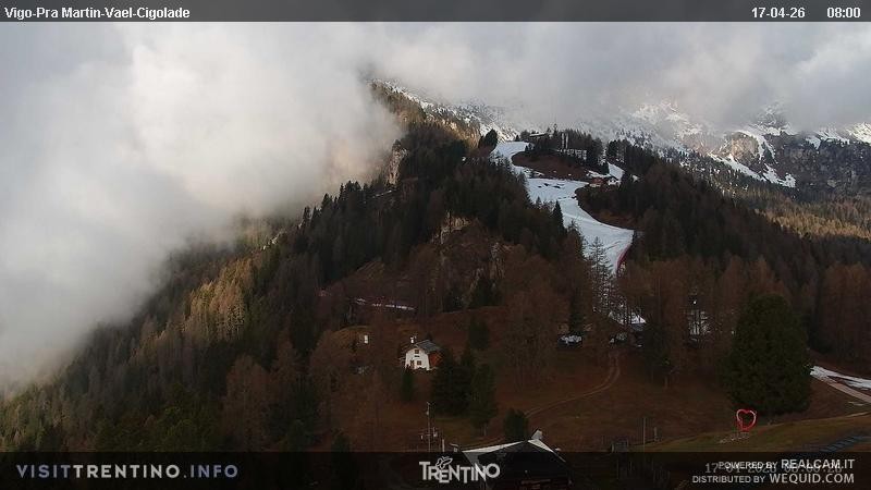 Archiv Foto Webcam Bergstation des Sesselliftes Pian Pecei-Pra Martin