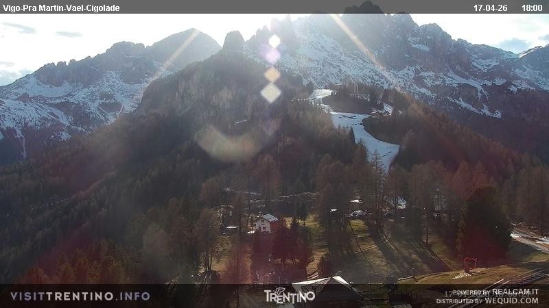 Archiv Foto Webcam Bergstation des Sesselliftes Pian Pecei-Pra Martin