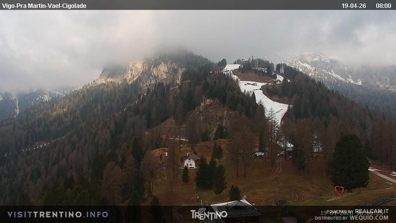 Archiv Foto Webcam Bergstation des Sesselliftes Pian Pecei-Pra Martin