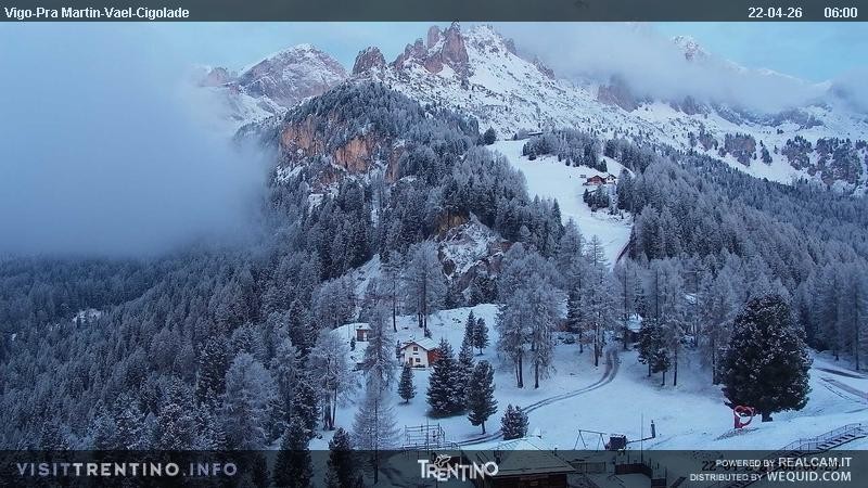 Archiv Foto Webcam Bergstation des Sesselliftes Pian Pecei-Pra Martin