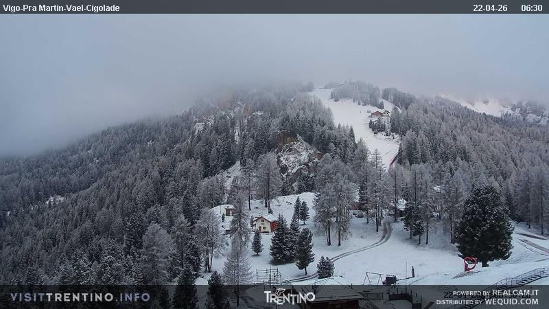 Archiv Foto Webcam Bergstation des Sesselliftes Pian Pecei-Pra Martin