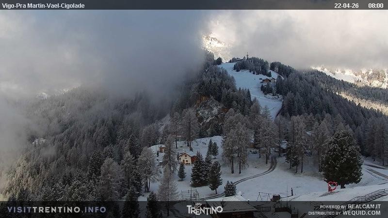 Archiv Foto Webcam Bergstation des Sesselliftes Pian Pecei-Pra Martin