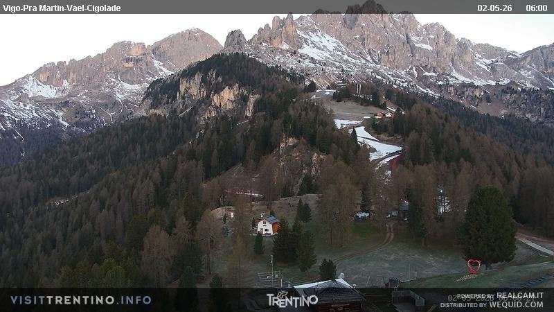 Archiv Foto Webcam Bergstation des Sesselliftes Pian Pecei-Pra Martin