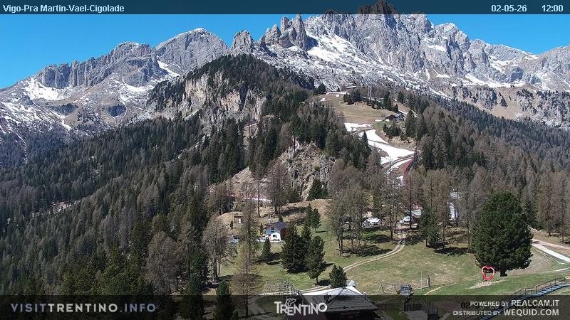 Archiv Foto Webcam Bergstation des Sesselliftes Pian Pecei-Pra Martin