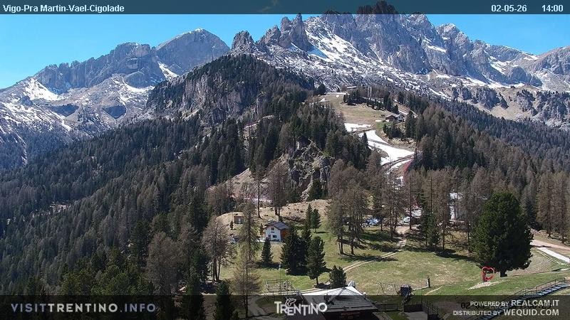 Archiv Foto Webcam Bergstation des Sesselliftes Pian Pecei-Pra Martin