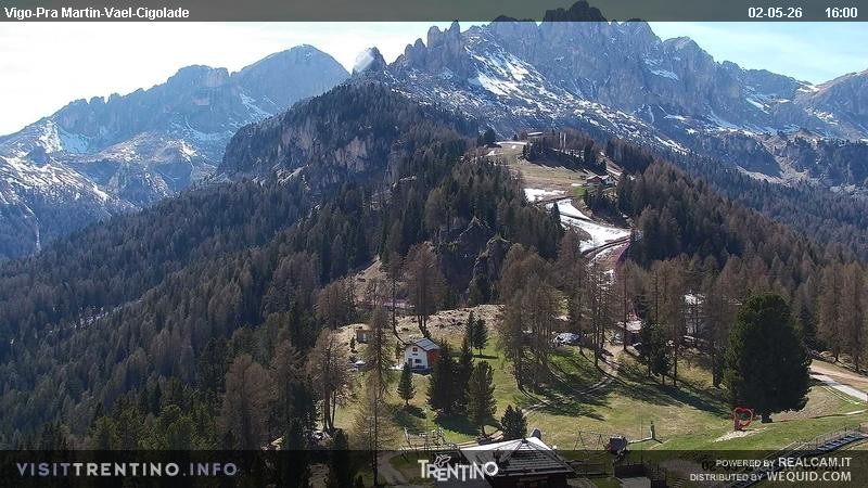 Archiv Foto Webcam Bergstation des Sesselliftes Pian Pecei-Pra Martin