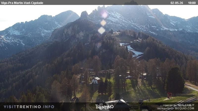 Archiv Foto Webcam Bergstation des Sesselliftes Pian Pecei-Pra Martin