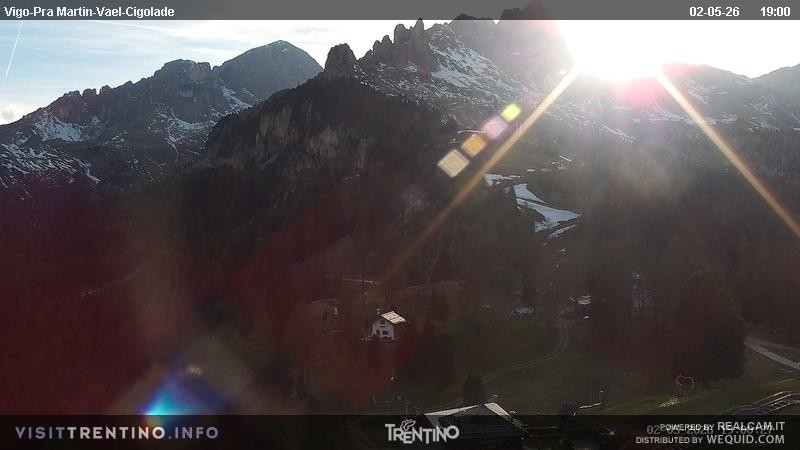 Archiv Foto Webcam Bergstation des Sesselliftes Pian Pecei-Pra Martin