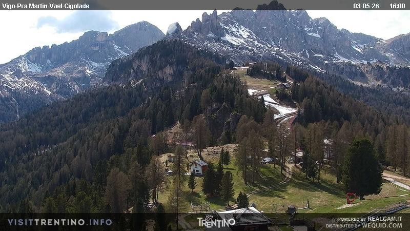 Archiv Foto Webcam Bergstation des Sesselliftes Pian Pecei-Pra Martin