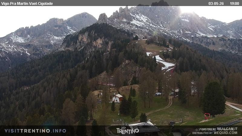 Archiv Foto Webcam Bergstation des Sesselliftes Pian Pecei-Pra Martin