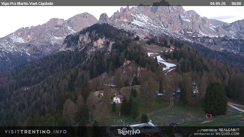 Archiv Foto Webcam Bergstation des Sesselliftes Pian Pecei-Pra Martin