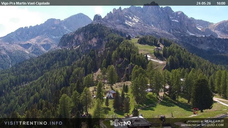 Archiv Foto Webcam Bergstation des Sesselliftes Pian Pecei-Pra Martin
