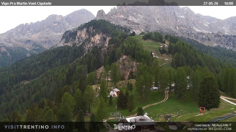Archiv Foto Webcam Bergstation des Sesselliftes Pian Pecei-Pra Martin