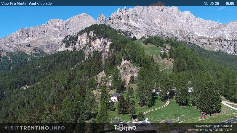 Archived image Webcam Top station of the Pian Pecei-Pra Martin chair lift