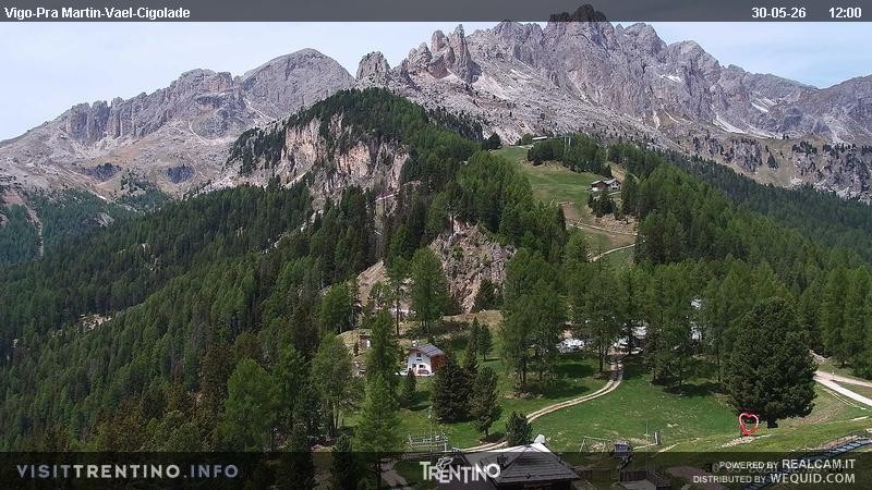 Archived image Webcam Top station of the Pian Pecei-Pra Martin chair lift
