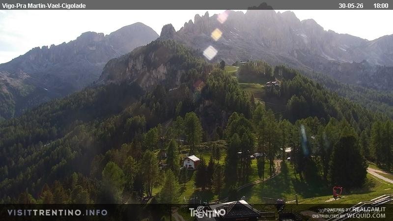 Archived image Webcam Top station of the Pian Pecei-Pra Martin chair lift