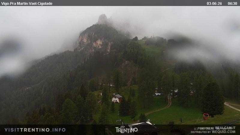 Archived image Webcam Top station of the Pian Pecei-Pra Martin chair lift
