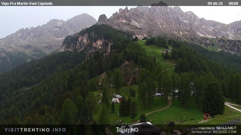 Archiv Foto Webcam Bergstation des Sesselliftes Pian Pecei-Pra Martin