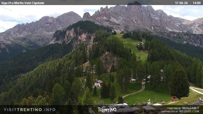 Archiv Foto Webcam Bergstation des Sesselliftes Pian Pecei-Pra Martin