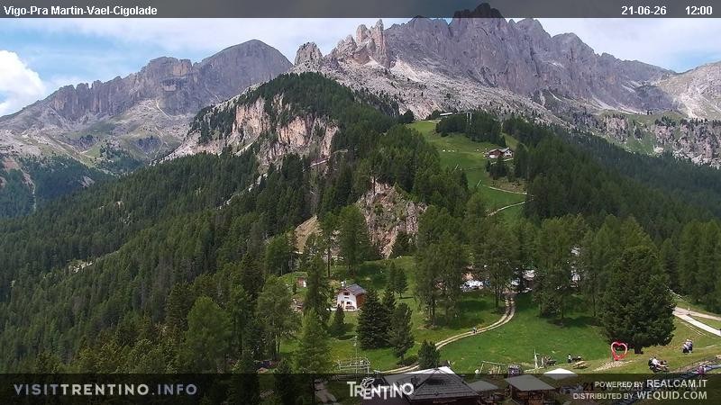 Archiv Foto Webcam Bergstation des Sesselliftes Pian Pecei-Pra Martin
