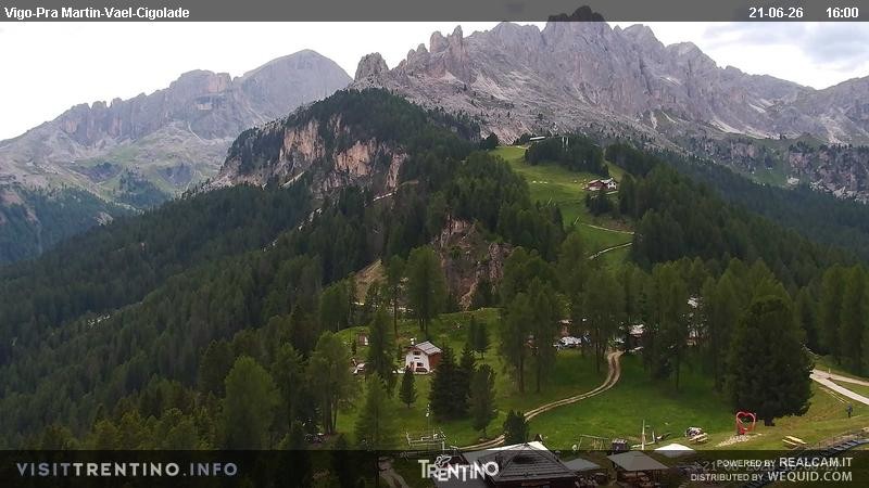 Archiv Foto Webcam Bergstation des Sesselliftes Pian Pecei-Pra Martin
